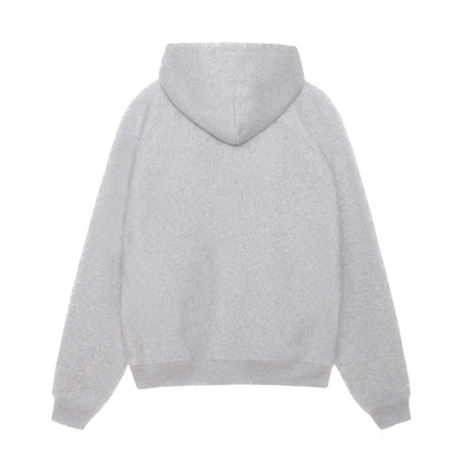 Stussy Relaxed Zip Hood - Heather Grey