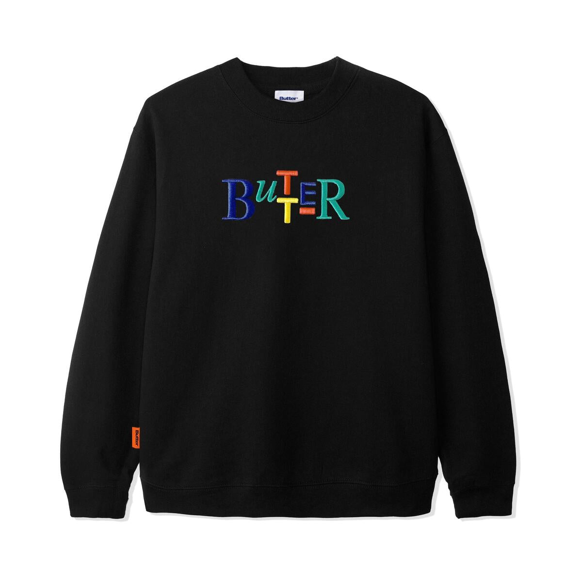 Butter Goods Embroidered Scope Crewneck - Black