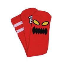 Load image into Gallery viewer, Toy Machine Monster Face Socks - Red