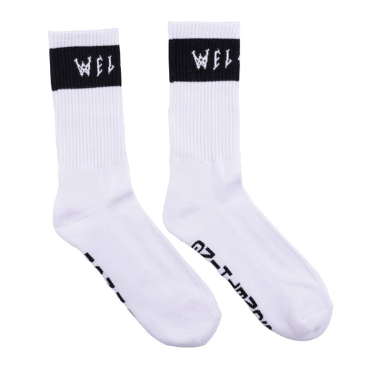 Welcome Summon Socks - White/Black