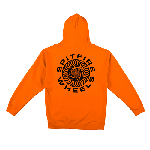 Spitfire Classic '87 Swirl Hoodie - Safety Orange/Black