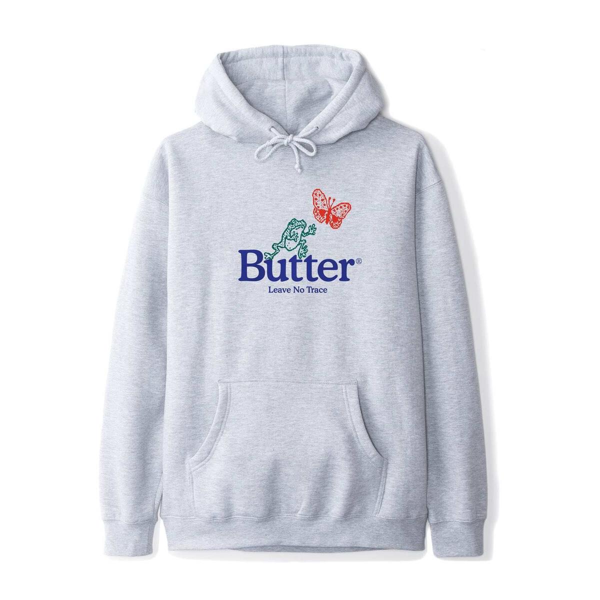 Butter Goods Leave No Trace Hoodie - Heather Grey