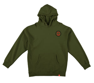Spitfire Classic Swirl Overlay Hoodie - Army/Black/Red