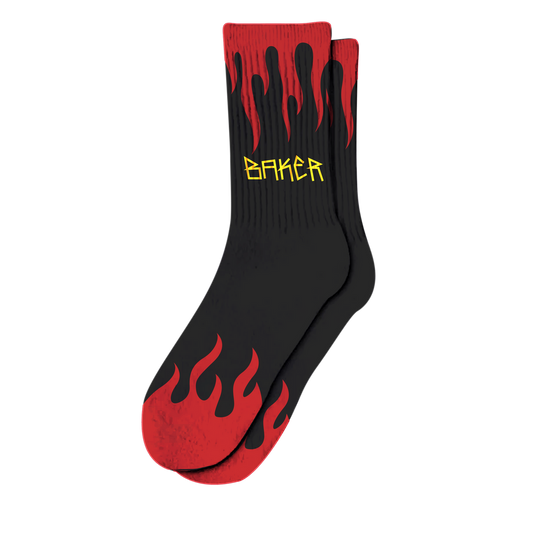 Baker Flames Socks - Black