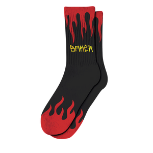 Baker Flames Socks - Black