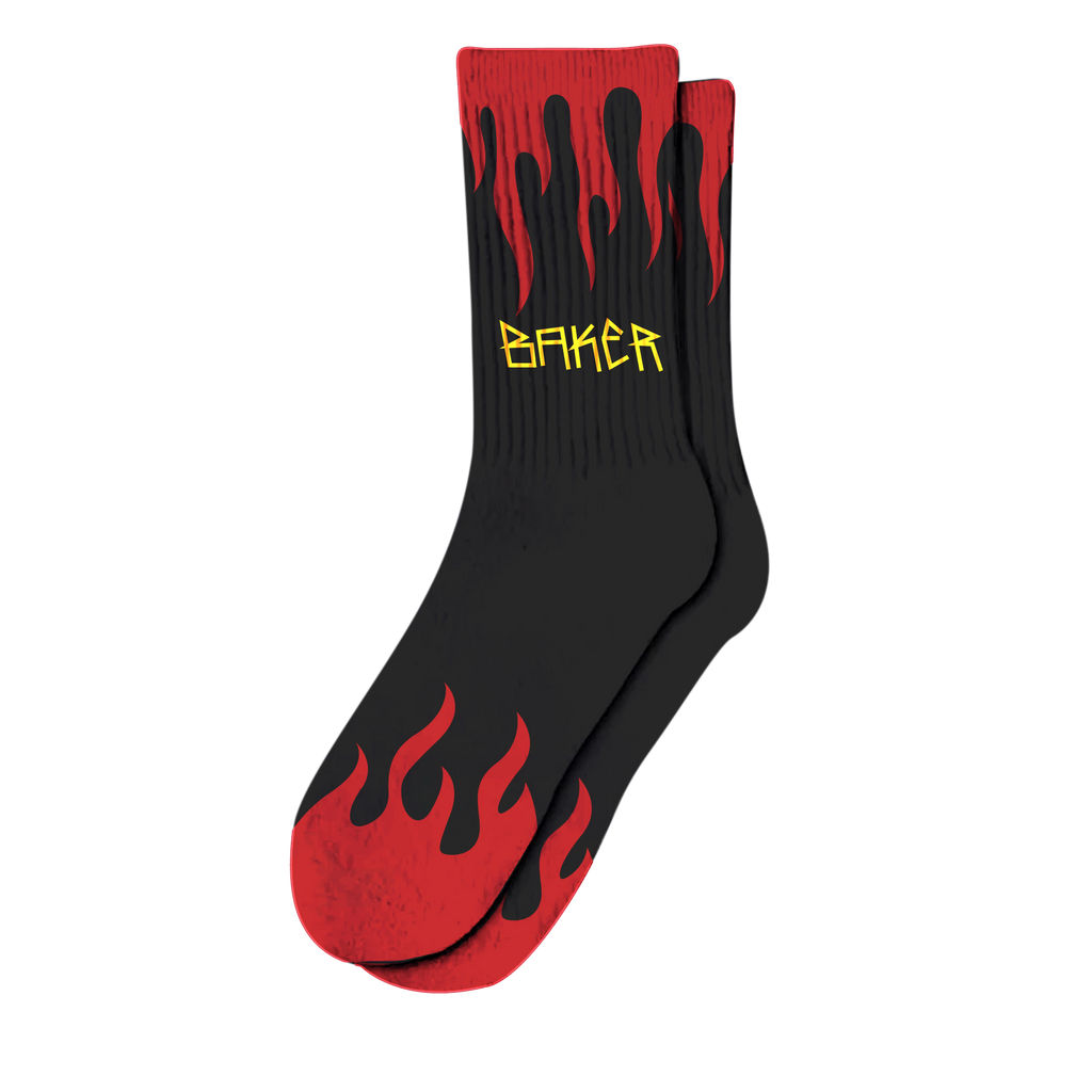 Baker Flames Socks - Black
