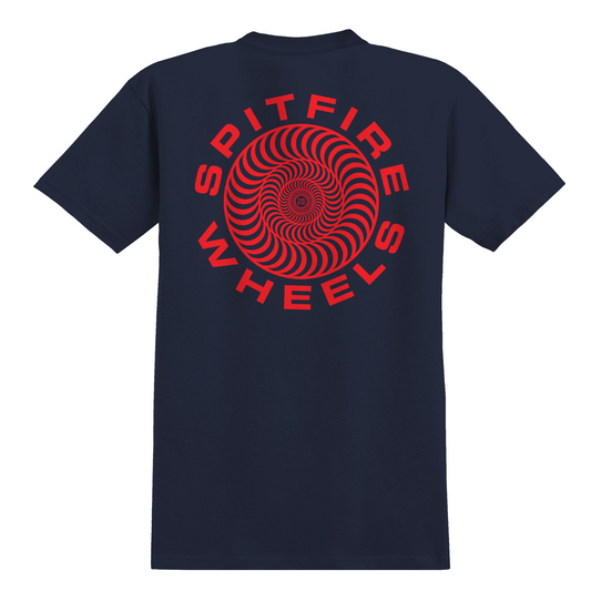 Spitfire Classic '87 Swirl Tee - Navy/Red