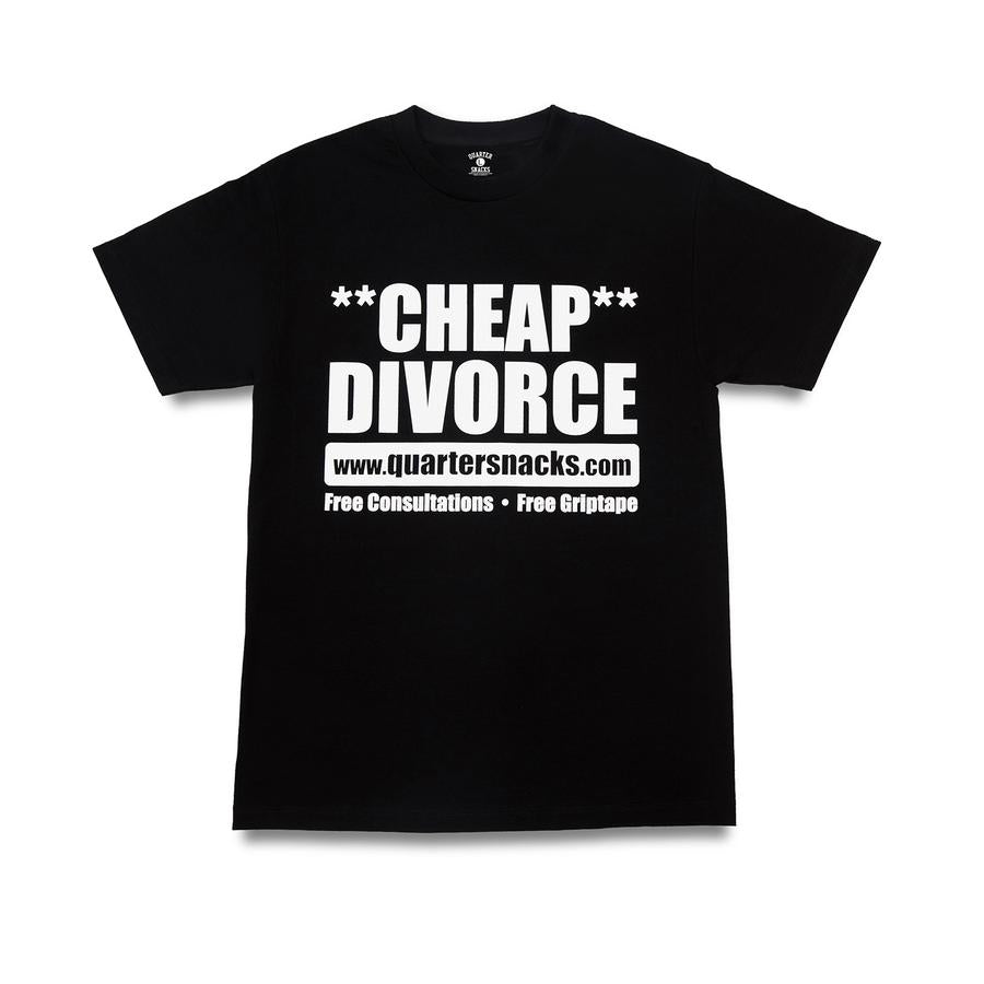 Quartersnacks Divorce Tee - Black