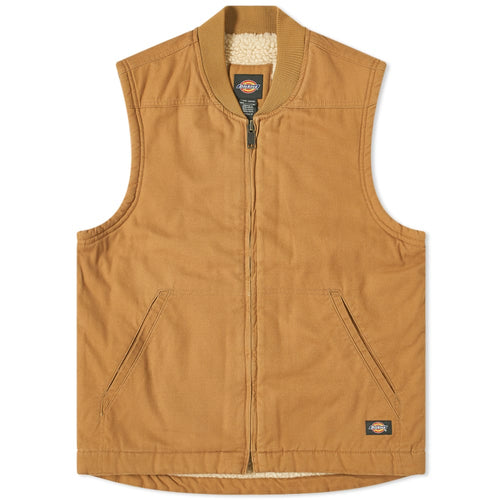 Dickies Lined Duck Vest - Stonewashed Brown