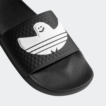 Adidas Shmoofoil Slides - Black/White