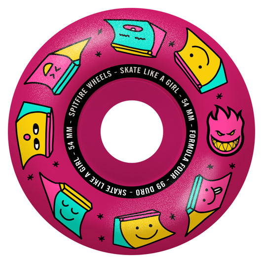 Spitfire Formula Four Skate Like A Girl Radial Wheel - 99D 54mm