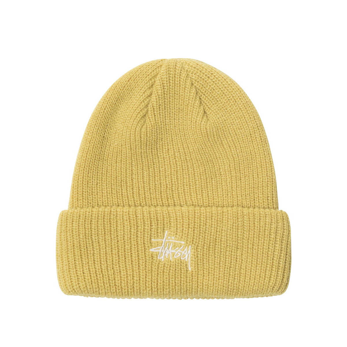 Stussy Basic Cuff Beanie - Mustard – Ninetimes Skateshop