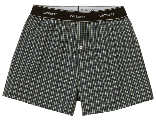 Carhartt WIP Cotton Script Boxers - Grove James Check