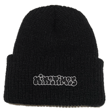 Load image into Gallery viewer, Ninetimes Outline Beanie - Black