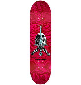 Powell Peralta Skull & Sword Pink/Red Deck - 8.5