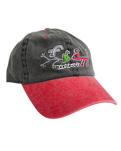 Frog Exists Hat - Black/Red