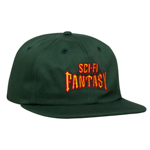 Sci-Fi Fantasy Biker Hat - Green/Red/Gold