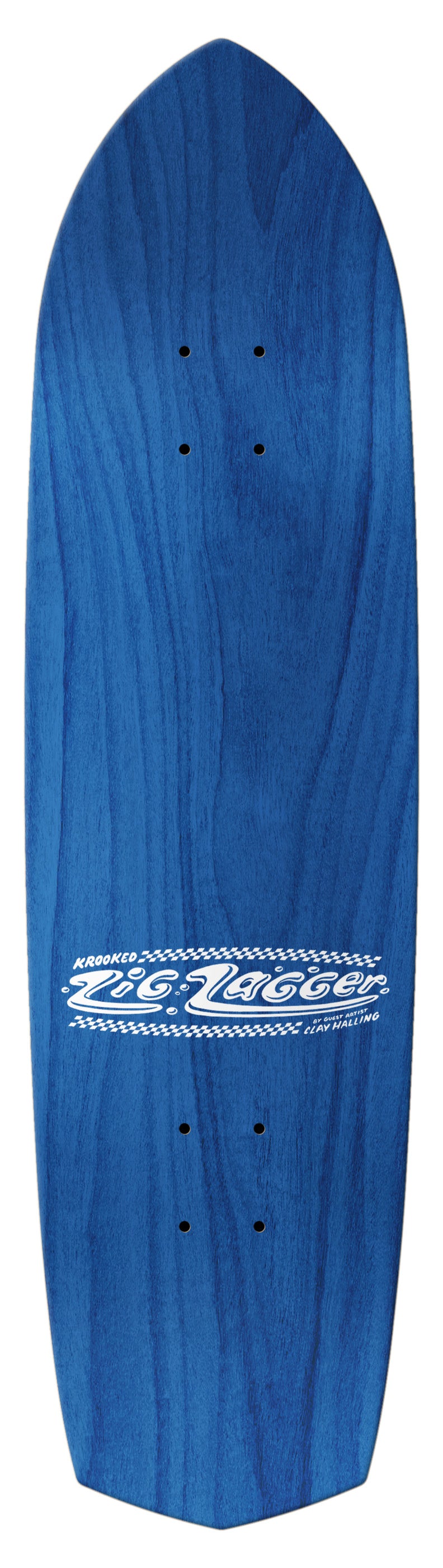 Krooked Zig Zagger Artist Series Deck - 8.62 Blue