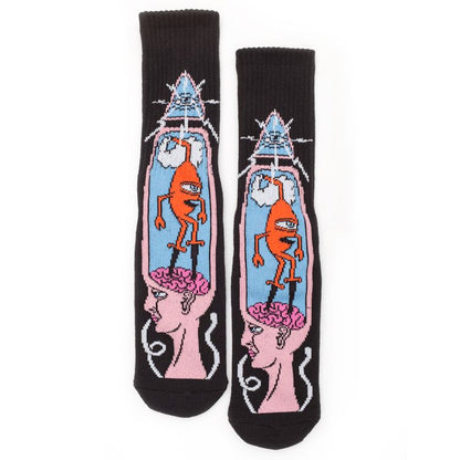 Toy Machine Brain Stab Sock - Multi