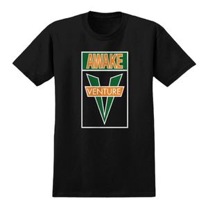 Venture Awake Tee - Black/Orange/Green