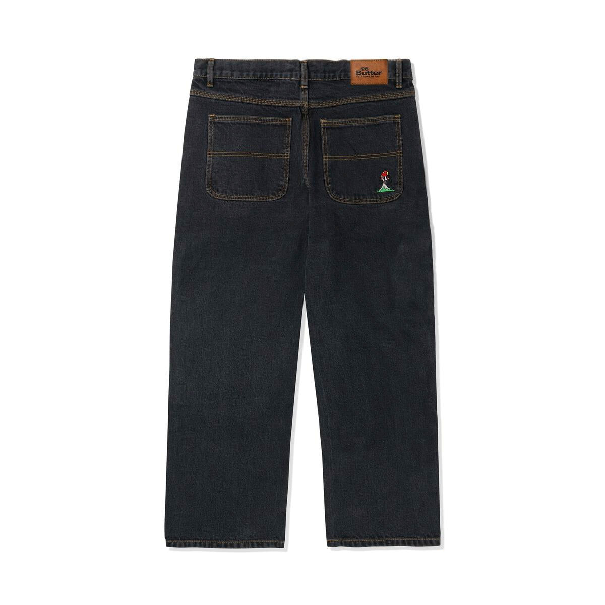 Butter Goods Mushroom Denim Pants - Washed Black