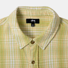 Load image into Gallery viewer, Stussy Beach Plaid Shirt - Lime