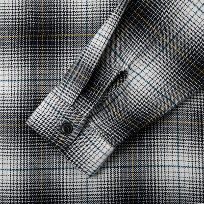 Stussy Paul Shadow Plaid Zip Shirt - Black