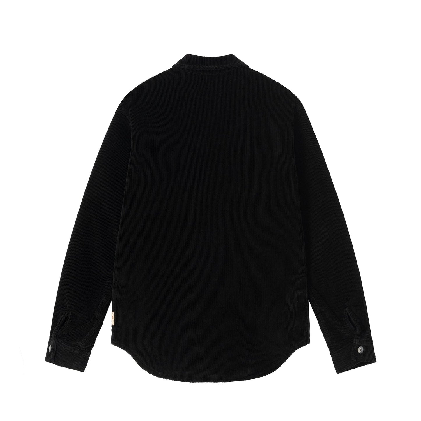 Stussy Wide Wale Cord Zip Shirt - Black