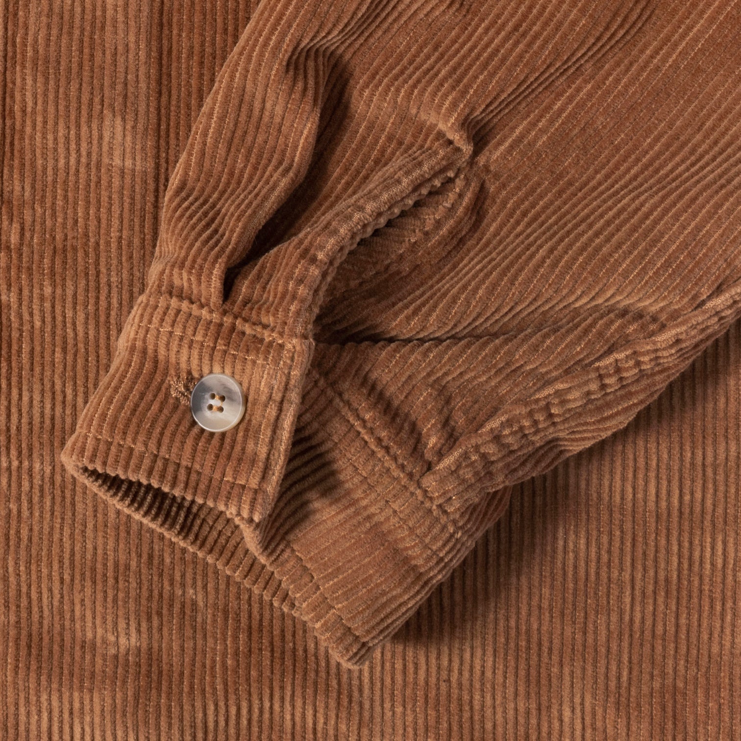 Stussy Wide Wale Cord Zip Shirt - Copper – Ninetimes Skateshop