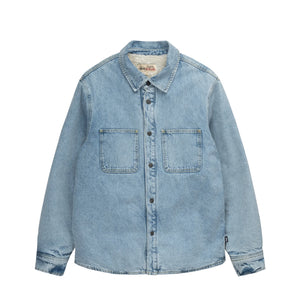 Stussy Sherpa Lined Denim Shirt - Stone Wash