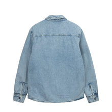 Load image into Gallery viewer, Stussy Sherpa Lined Denim Shirt - Stone Wash