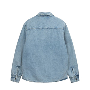 Stussy Sherpa Lined Denim Shirt - Stone Wash