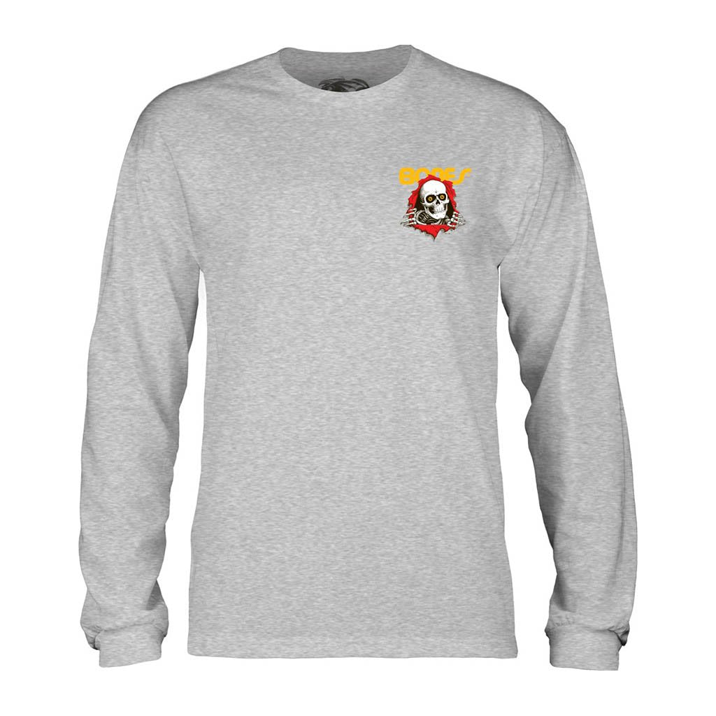 Powell Peralta Ripper Longsleeve - Heather Grey