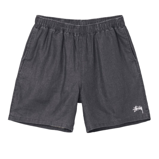 Stussy Boxy Linen Short - Black