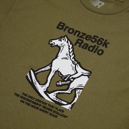 Bronze 56K Silver Station Tee - Military Green