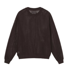 Load image into Gallery viewer, Stussy Cotton Mesh Longsleeve Crew - Brown