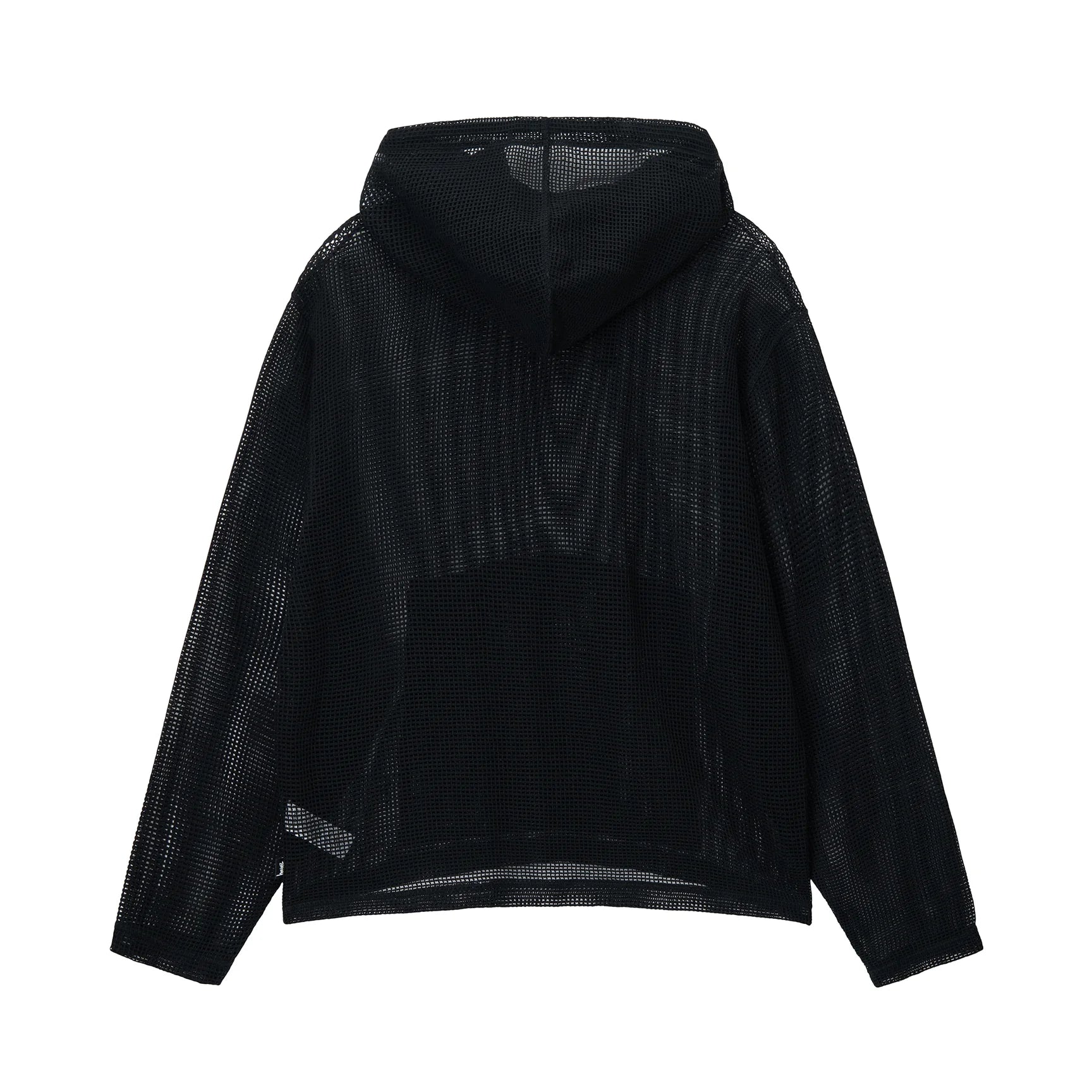 Black mesh hoodie discount