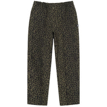 Load image into Gallery viewer, Stussy Leopard Beach Pant - Olive