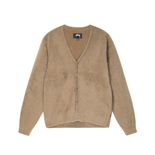 Stussy Shaggy Cardigan - Taupe