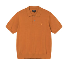 Load image into Gallery viewer, Stussy Classic SS Polo Sweater - Orange