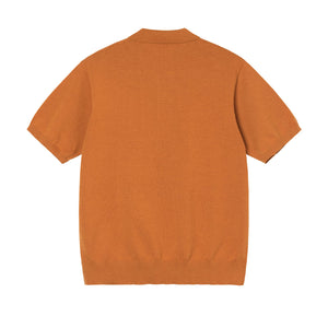 Stussy Classic SS Polo Sweater - Orange