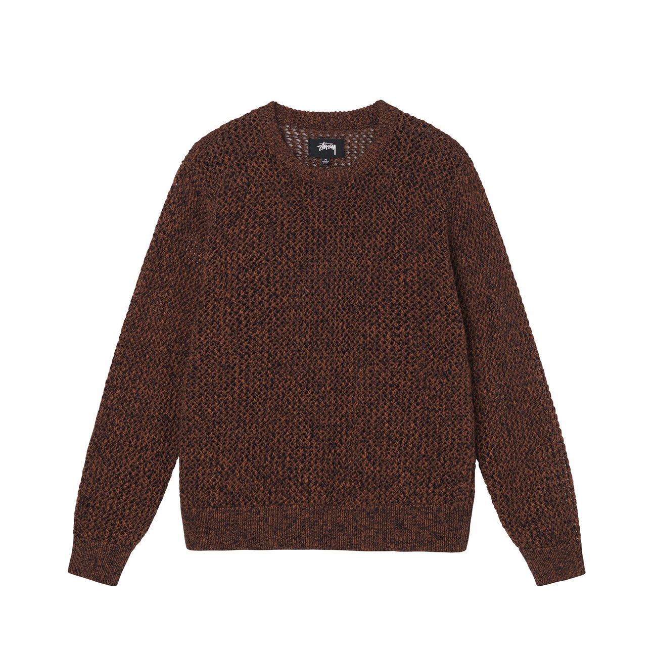 トップス STUSSY 2 TONE LOOSE GAUGE SWEATER Stussy 2 Tone Loose Gauge Sweater - Black – Ninetimes Skateshop