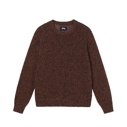 Stussy 2 Tone Loose Gauge Sweater - Black