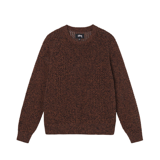 Stussy 2 Tone Loose Gauge Sweater - Black