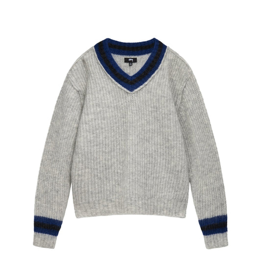 Stussy Mohair Tennis Sweater - Ash