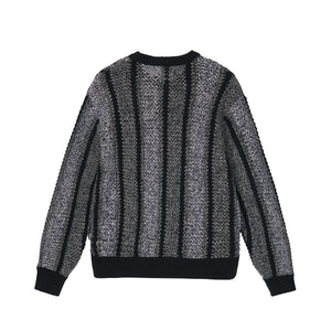 Stussy Baja Loose Gauge Sweater - Black
