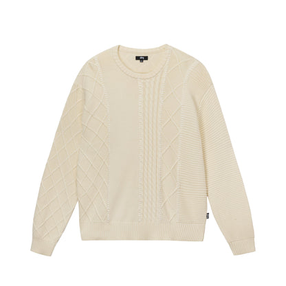 Stussy Patchwork Sweater - Natural