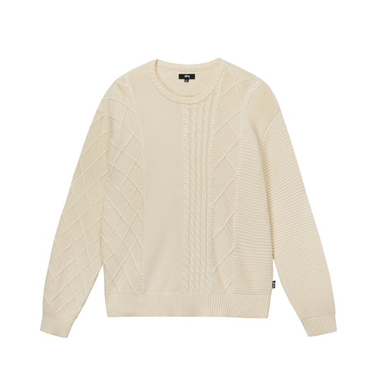 Stussy Patchwork Sweater - Natural