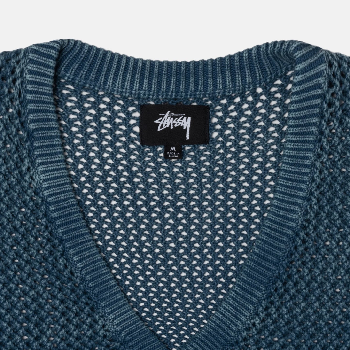 Stussy Loose Gauge Cardigan - Blue