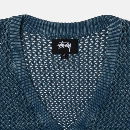 Stussy Loose Gauge Cardigan - Blue